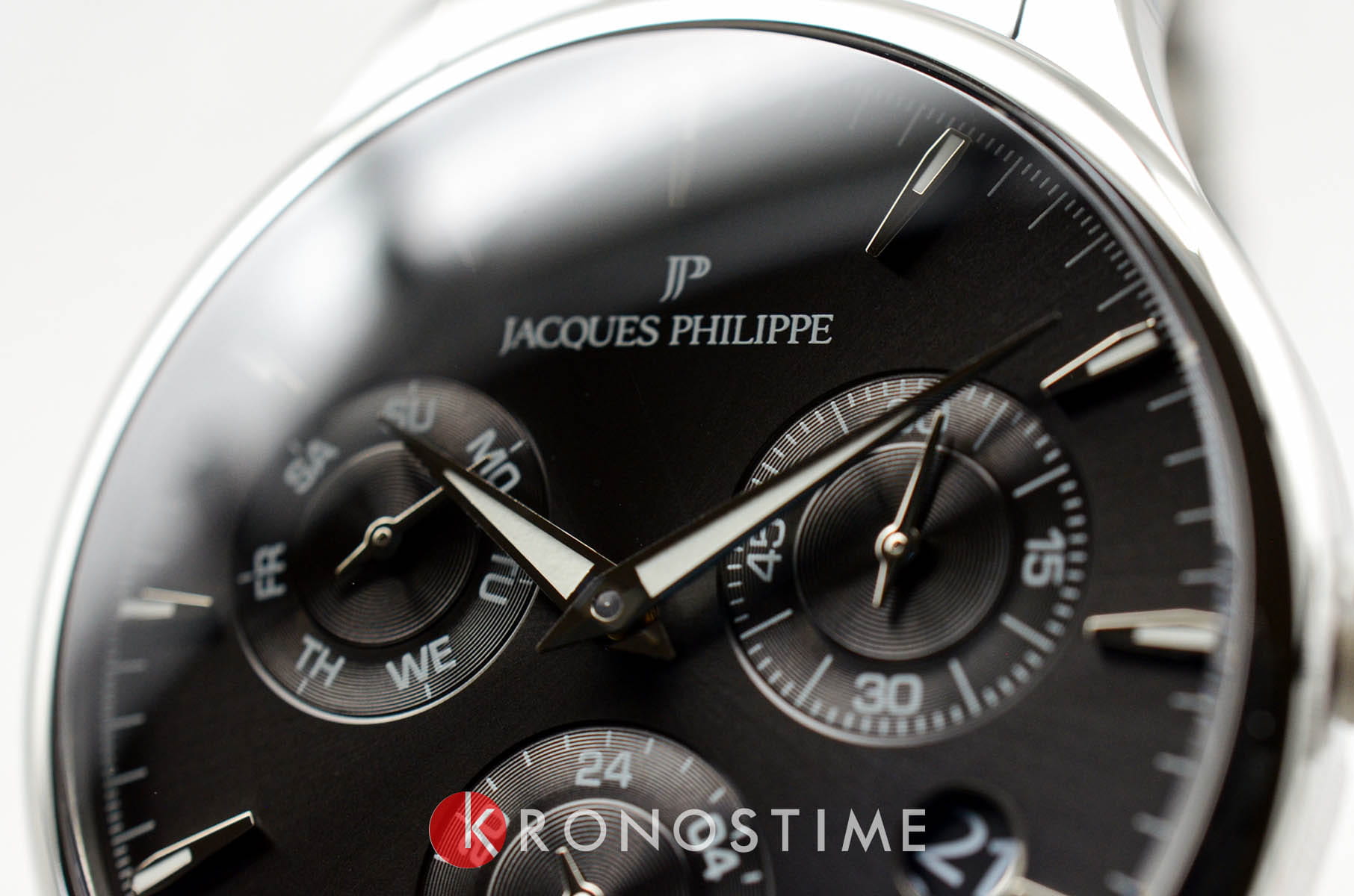 Jacques Philippe Jacques Philippe Planum JPQGC671316 кварцевые мужские часы часы крупный план черный циферблата