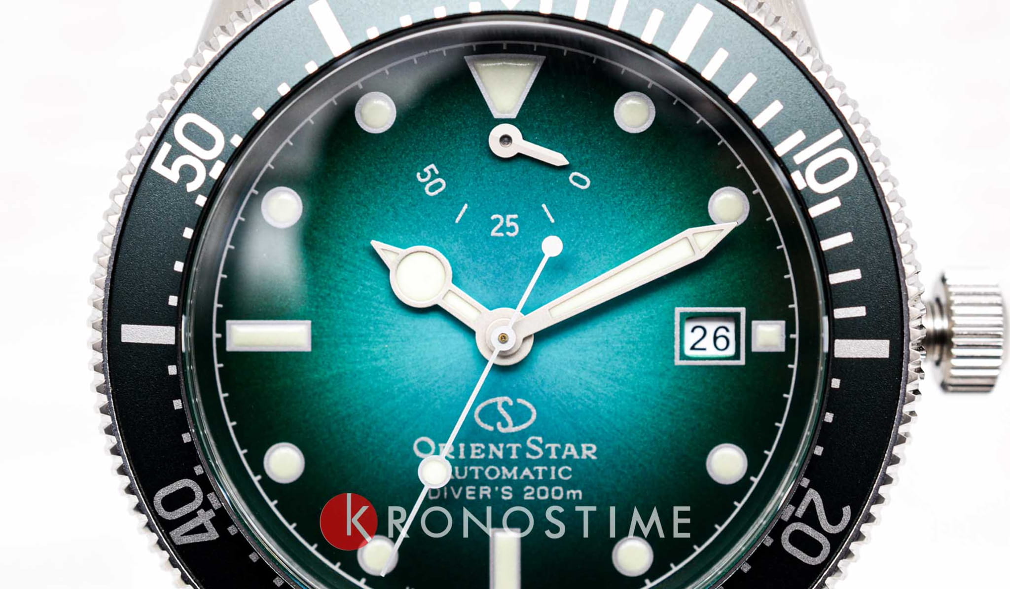 Orient Orient Star Sport Diver RE-AU0602E (RK-AU0602E) мужские часы бирюзовый циферблат на запястье