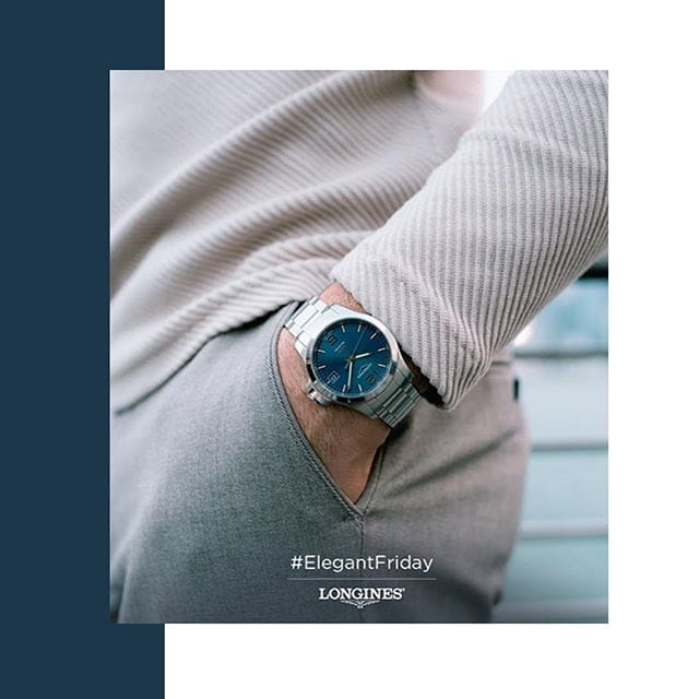 Longines  Longines Conquest V.H.P. L3.729.4.96.6, conquest v.h.p. швейцария мужские часы на браслете нержавеющая сталь боковой вид