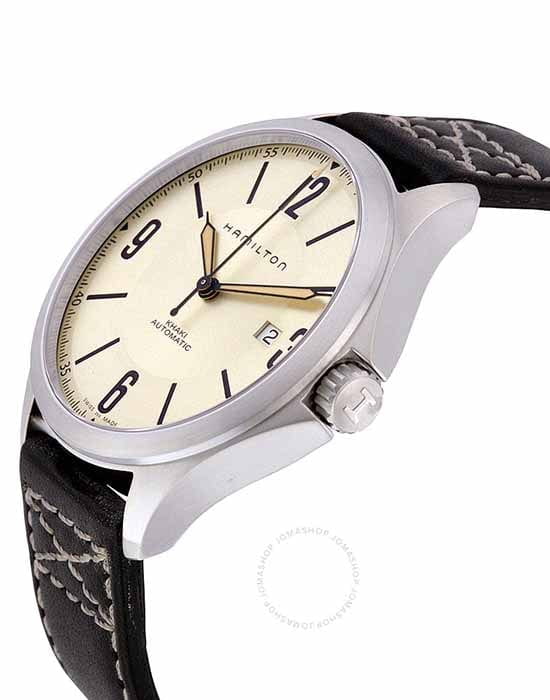 Hamilton Hamilton Khaki Aviation H76665725, khaki aviation швейцария мужские часы на браслете кожаный боковой вид