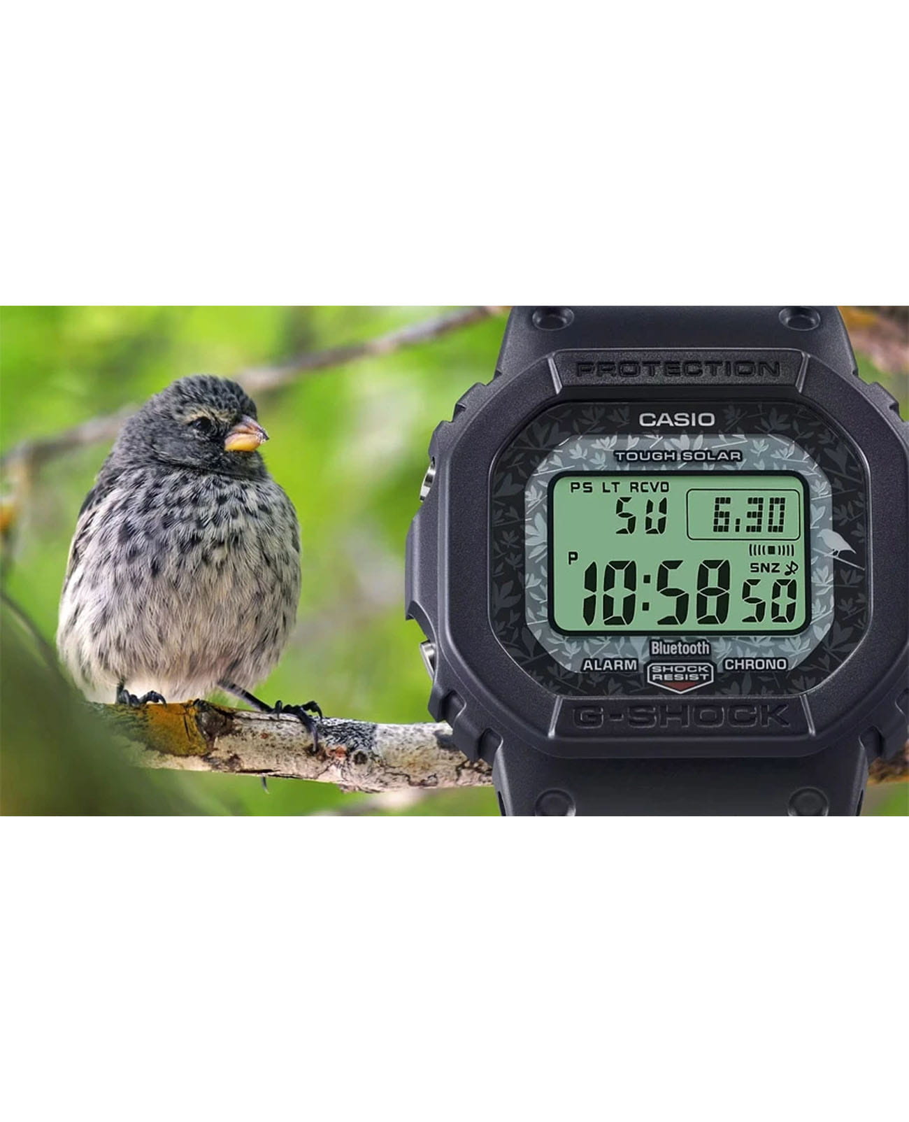 Casio Casio G-Shock GW-B5600CD-1A3 электронные мужские часы часы крупный план  циферблата