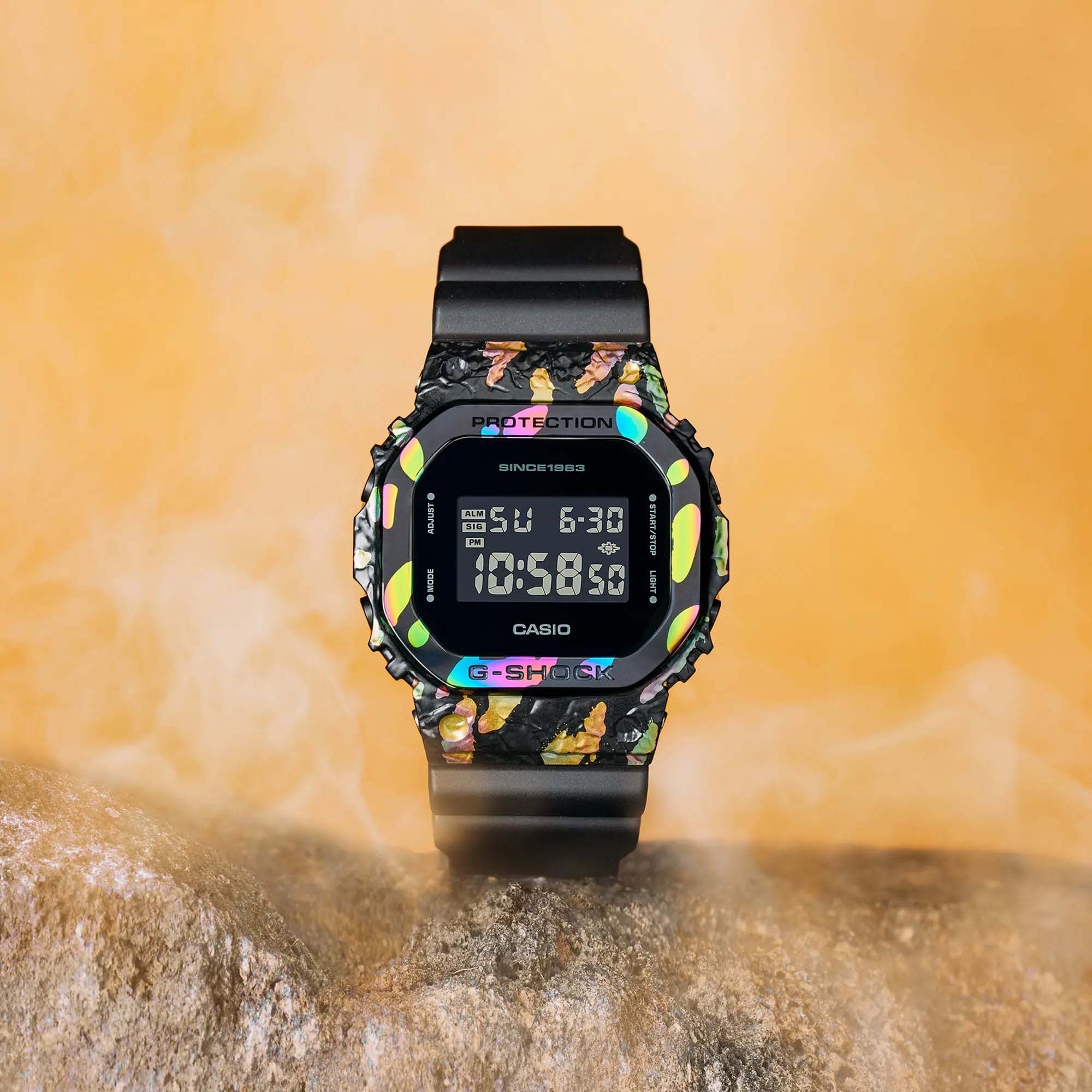 Casio Casio G-Shock GM-5640GEM-1DR (GM-5640GEM-1) лимитированной серии - задняя крышка сталь металл пластик корпуса, япония часы