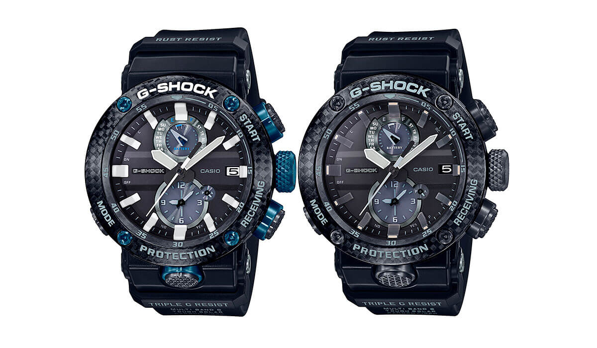 Casio Casio G-Shock GWR-B1000-1A1, g-shock япония мужские часы на браслете карбон + полимер боковой вид
