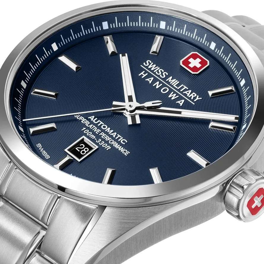 Swiss Military Hanowa Swiss Military Hanowa Majestic Pioneer SMWGL0006202  — детали корпуса и нержавеющая сталь 316l