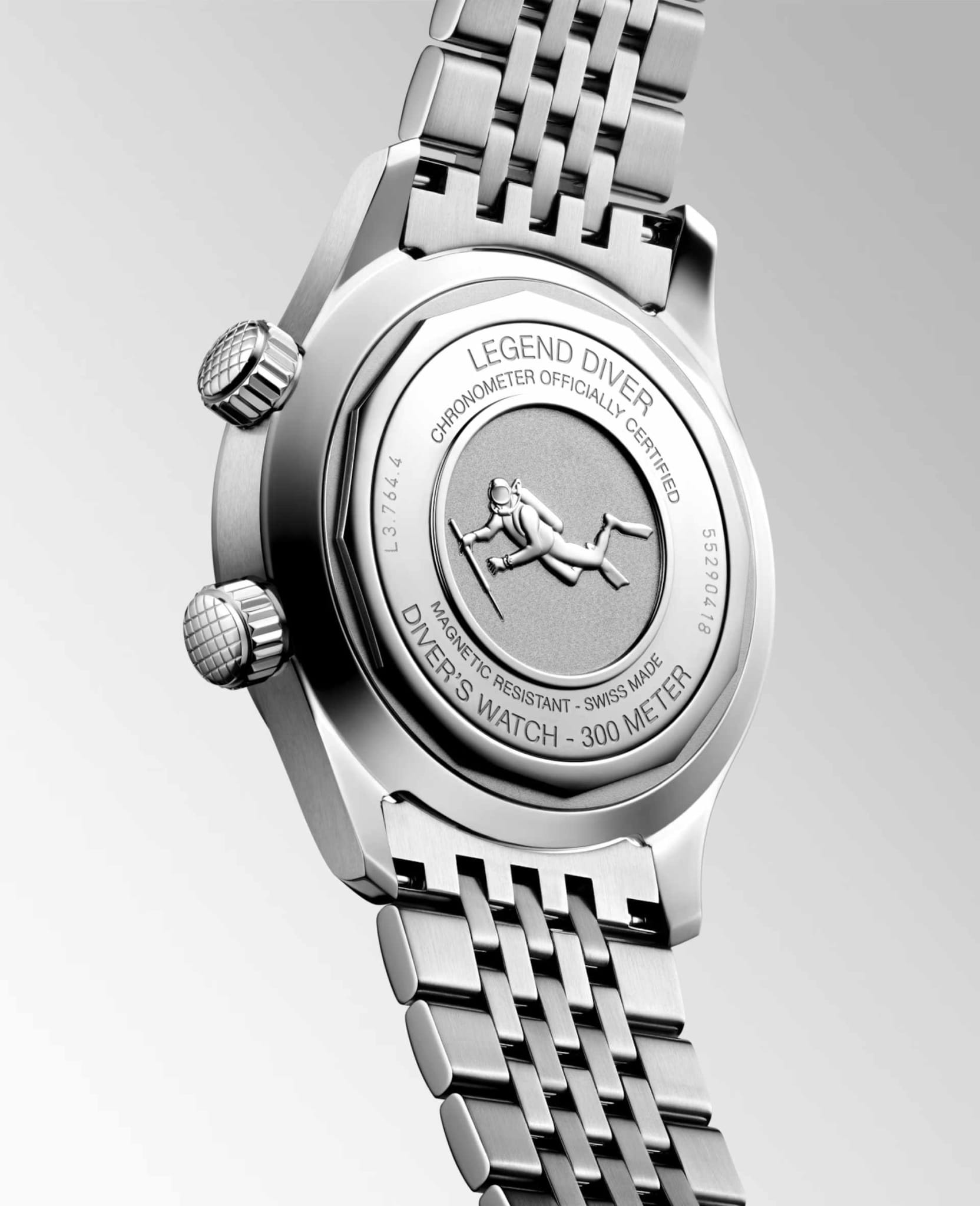 Longines Longines Legend Diver L3.764.4.16.6 , наручные мужские часы фото под углом