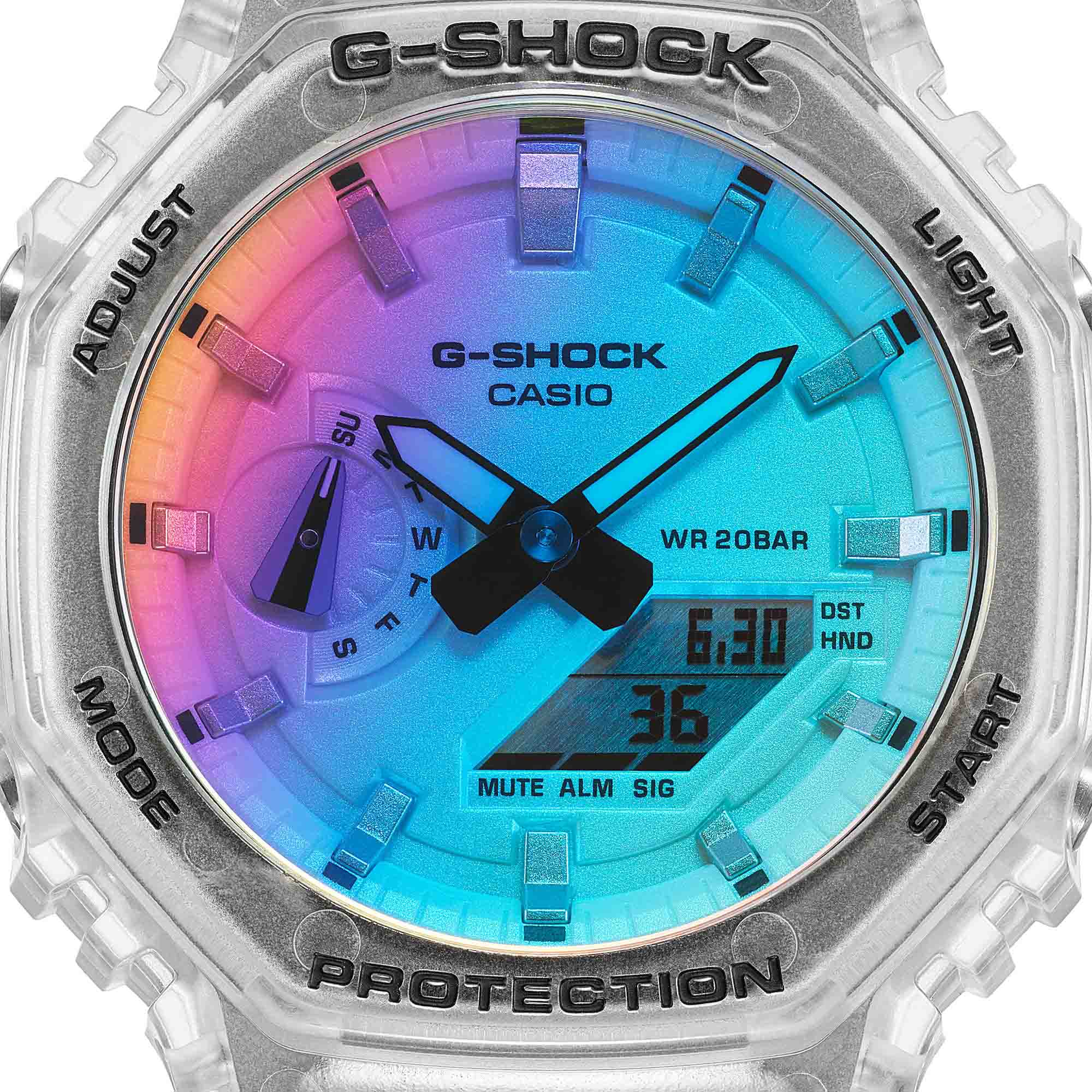 Casio Casio G-Shock GA-2100SRS-7A GA-2100 — детали корпуса и пластик