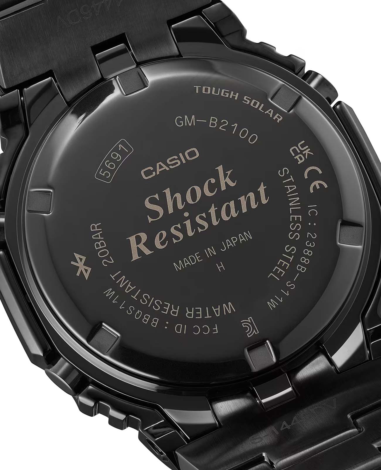 Casio Casio G-Shock GM-B2100BPC-1ADR (GM-B2100BPC-1A) лимитированной серии - задняя крышка сталь металл корпуса, япония часы