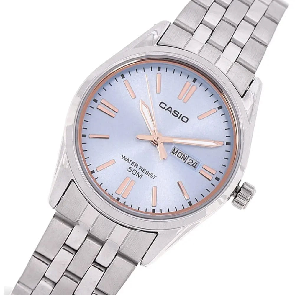 Casio Casio Collection LTP-1335D-2A женские часы голубой циферблат на запястье