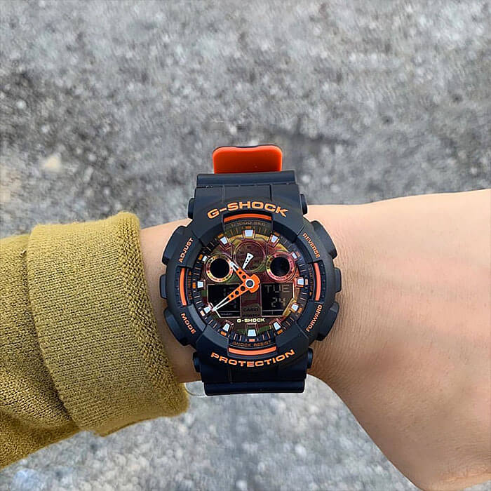 Casio Casio G-Shock GA-100BR-1A GA-100 - задняя крышка пластик корпуса, япония часы