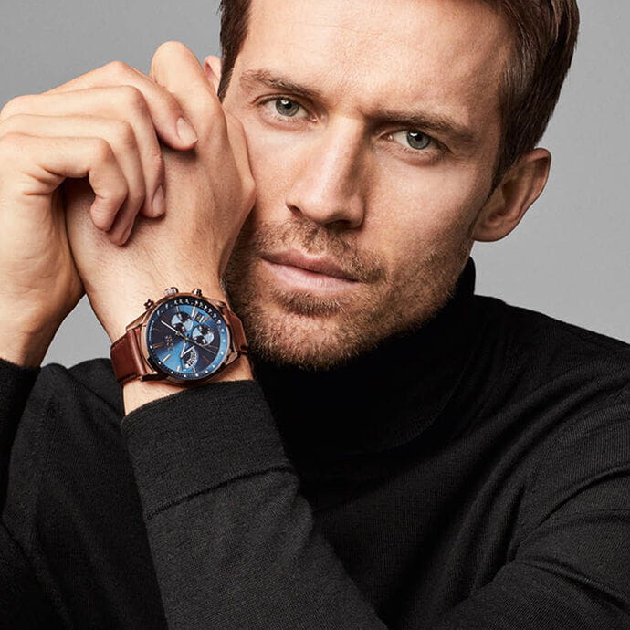 Hugo Boss HB1513604 мужские часы застежка крупным планом