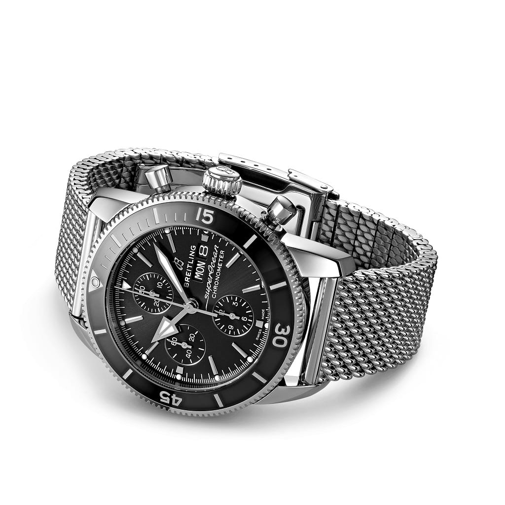 Breitling Breitling Superocean Heritage Chronograph 44 A13313121B1A1, superocean heritage швейцария мужские часы на браслете нержавеющая сталь боковой вид