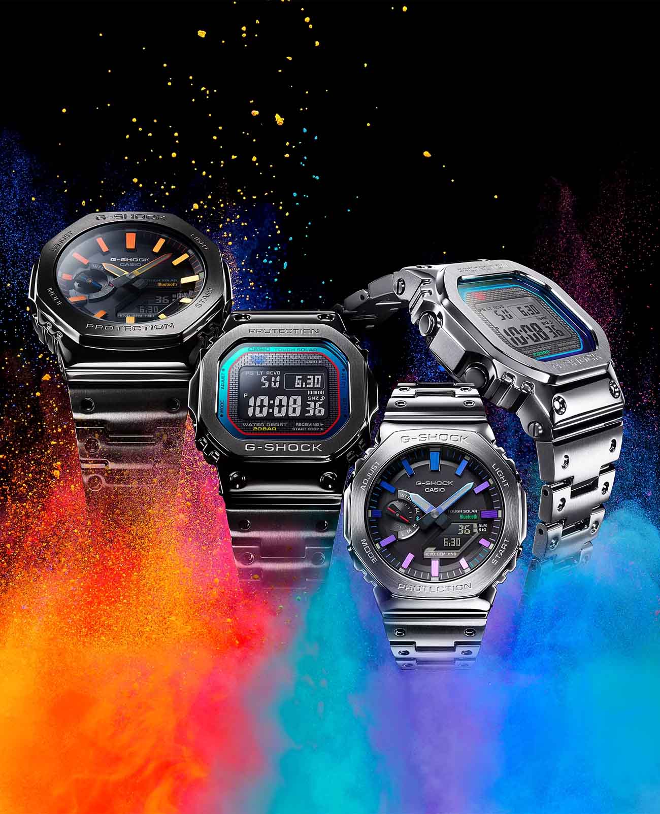 Casio Casio G-Shock GM-B2100BPC-1ADR (GM-B2100BPC-1A) лимитированной серии, наручные мужские часы фото под углом