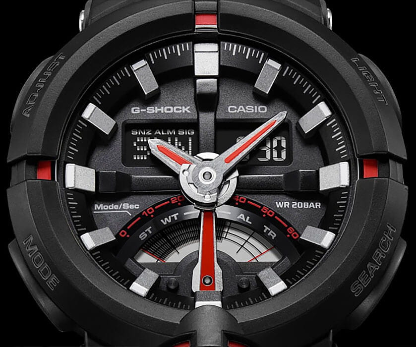 Casio Casio G-Shock GA-500-1A4 GA, наручные мужские часы фото под углом