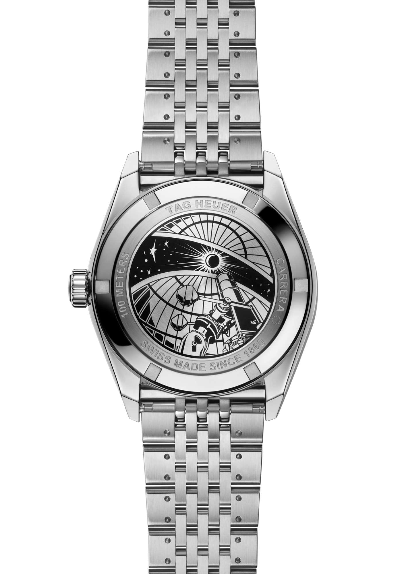 TAG Heuer TAG Heuer Carrera Astronomer WBX2110.BA0044, carrera швейцария мужские часы на браслете нержавеющая сталь боковой вид