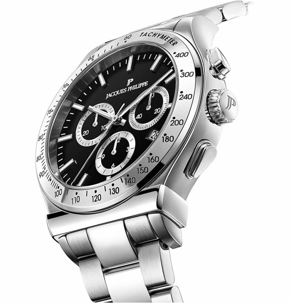 Jacques Philippe Jacques Philippe Classicus JPQGC701316,  швейцария мужские часы на браслете нержавеющая сталь 316l боковой вид