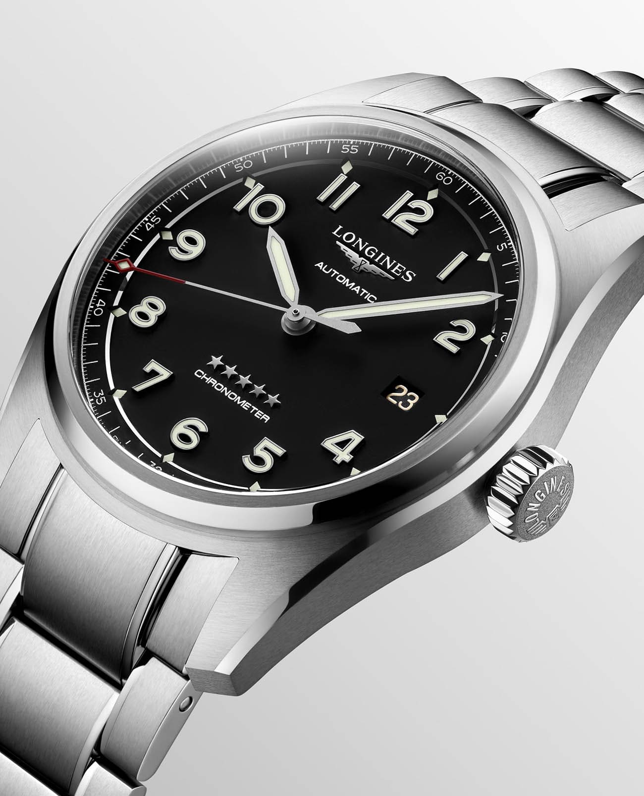 Longines Longines Spirit L3.810.4.53.6  - задняя крышка сталь корпуса, швейцария часы