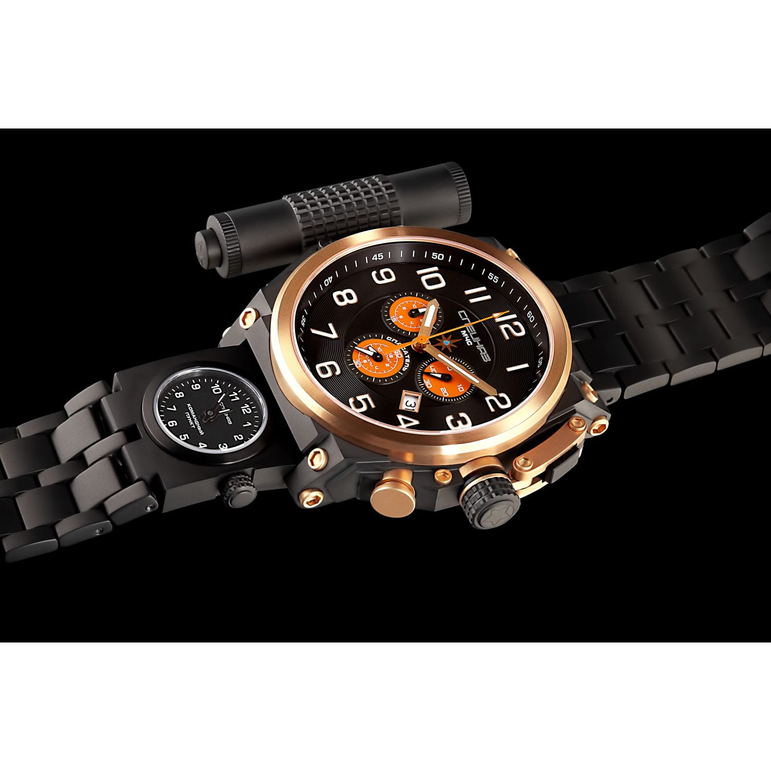 Спецназ Спецназ 5 Стихий С9153341-5130.D мужские часы черный циферблат на запястье