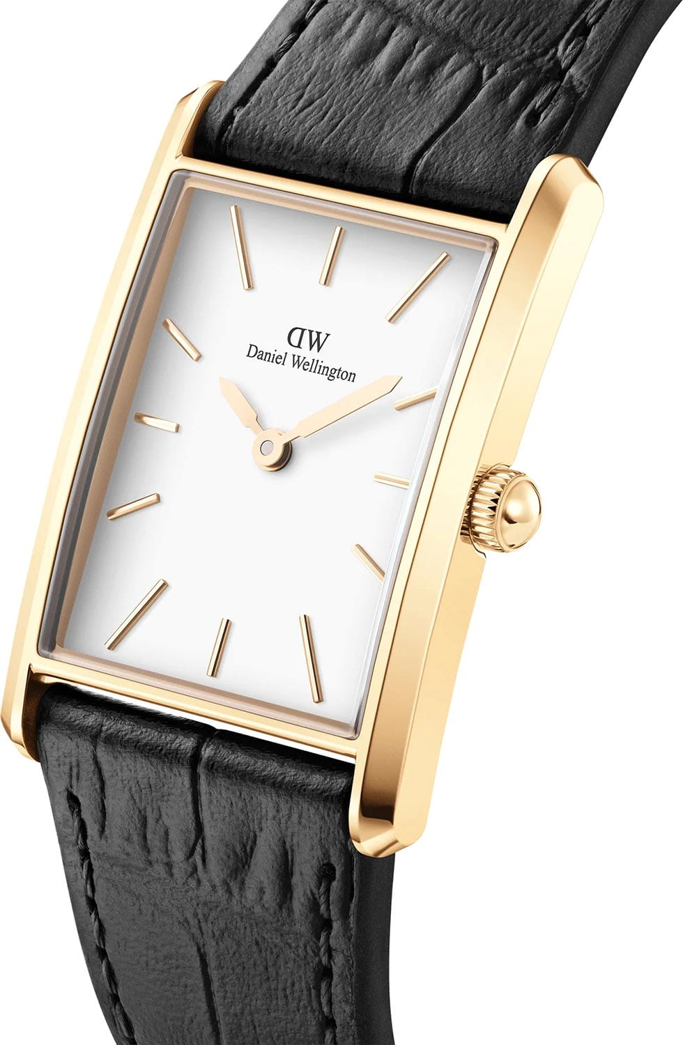 Daniel Wellington Daniel Wellington Bound Black Crocodile Gold DW00100740,  швеция женские часы на браслете кожаный боковой вид