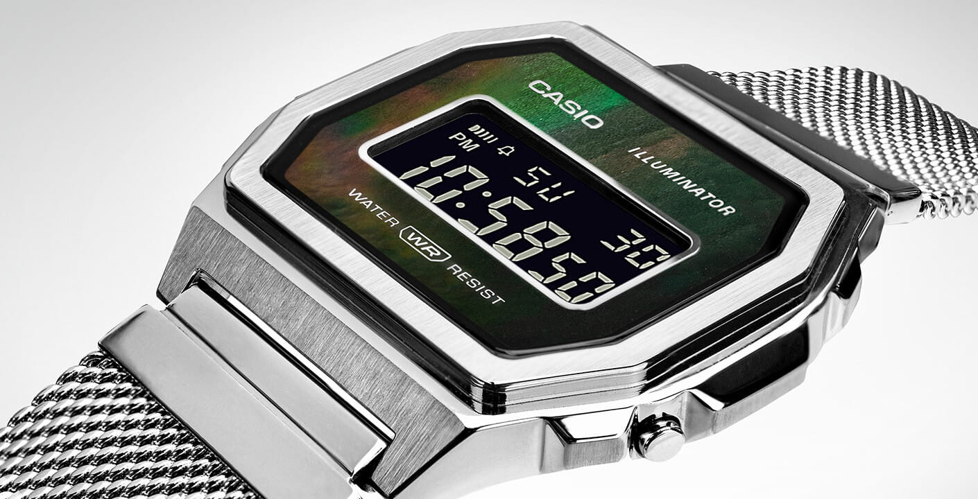 Casio Casio Collection A1000M-1B Retro - задняя крышка сталь металл корпуса, япония часы