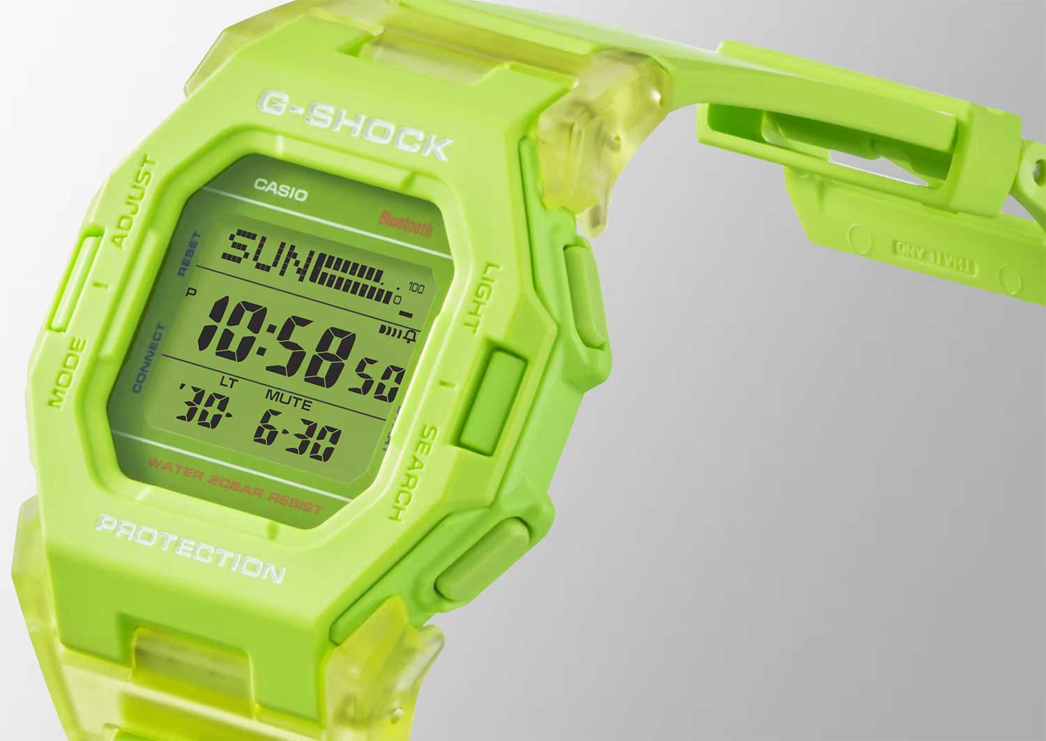 Casio Casio G-Shock GD-B500S-3DR (GD-B500S-3), g-shock япония мужские часы на браслете полимер боковой вид