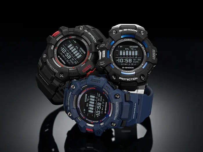 Casio Casio G-Shock GBD-100-1DR (GBD-100-1) электронные мужские часы часы крупный план черный циферблата
