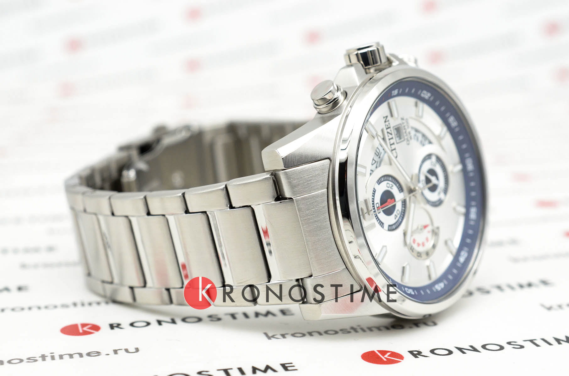 Citizen Citizen Chronograph AN3690-56B, chronograph citizen япония мужские часы на браслете нержавеющая сталь боковой вид