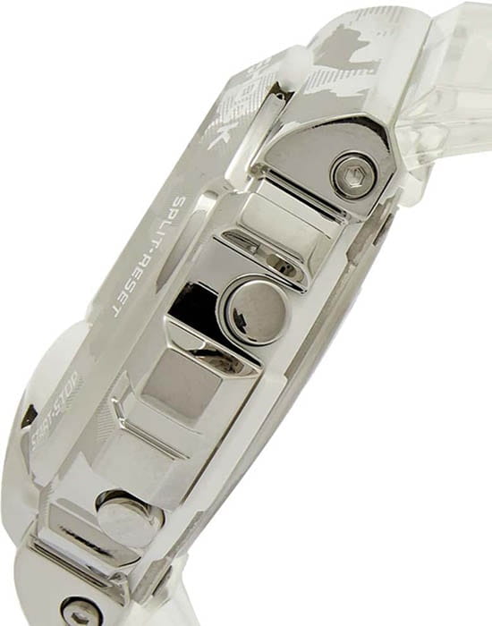 Casio Casio G-Shock GM-6900SCM-1 электронные мужские часы часы крупный план серебристый циферблата