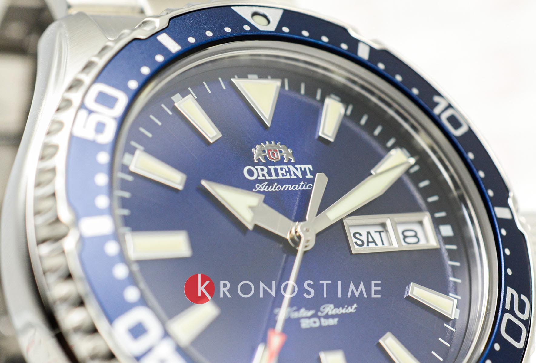 Orient Orient Diving Sport Automatic RA-AA0002L (RN-AA0002L) механические мужские часы часы крупный план синий циферблата