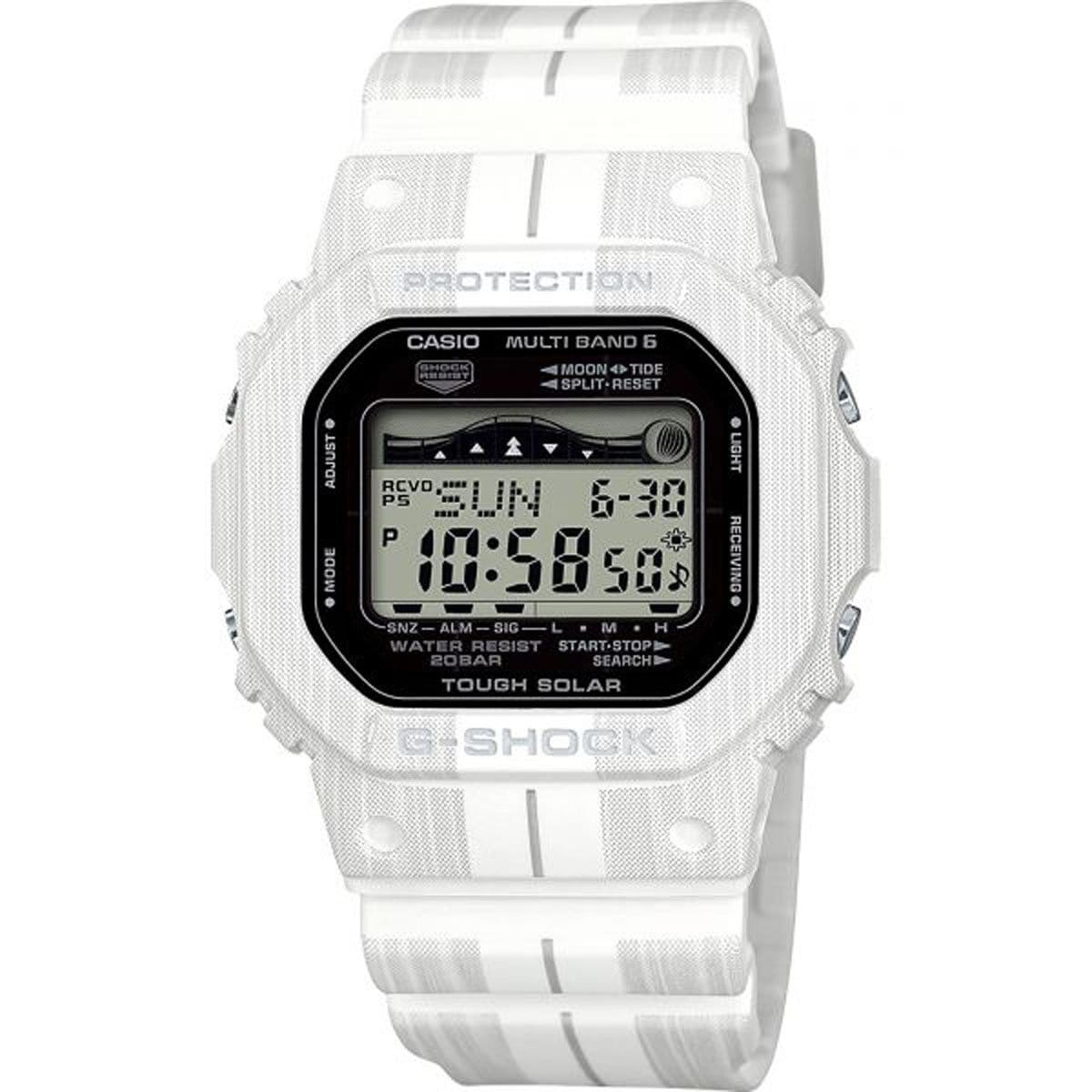 Casio Casio G-Shock GWX-5600WA-7  GWX-5600WA-7E электронные мужские часы серый циферблат, браслет полимер — вид спереди