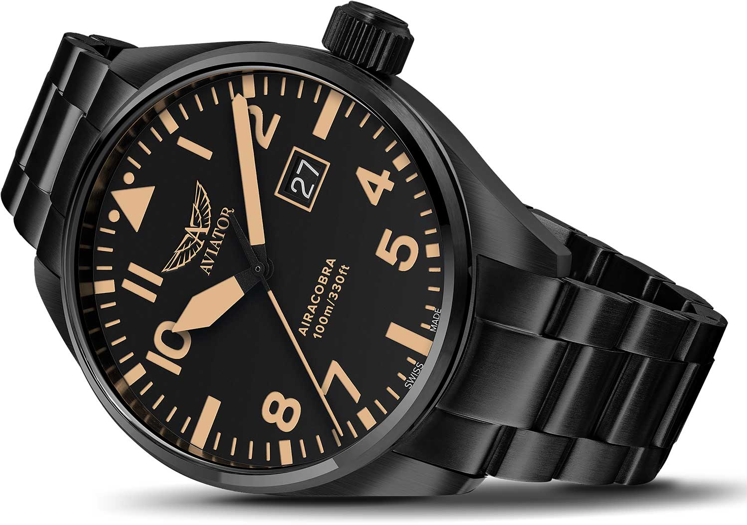 Aviator Aviator Airacobra P42 V.1.22.5.157.5 , наручные мужские часы фото под углом