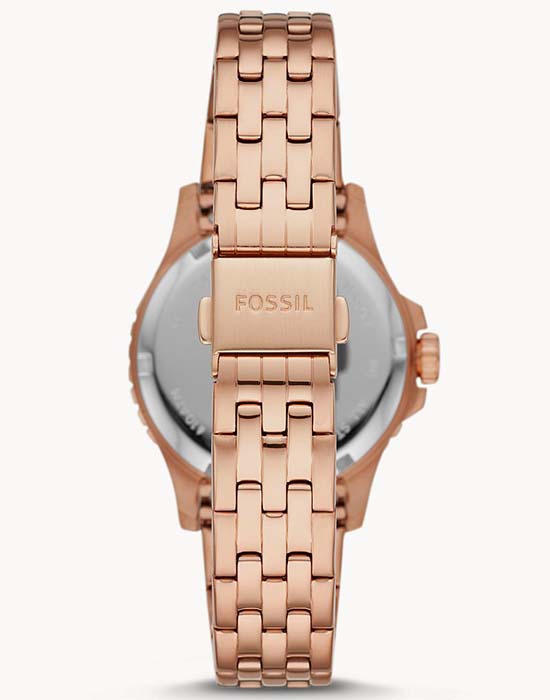 Fossil Fossil Carlie  ES4748,  сша женские часы на браслете сталь с ip покрытием боковой вид