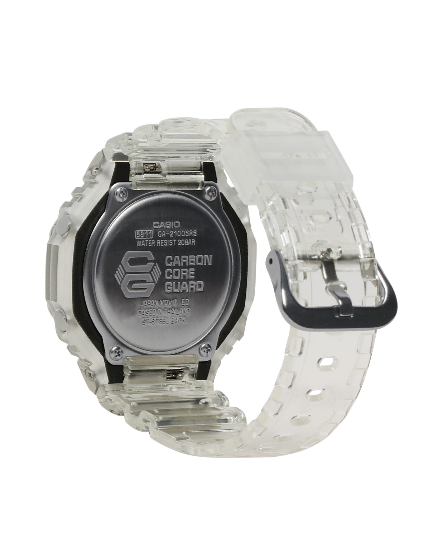 Casio Casio G-Shock GA-2100SRS-7A GA-2100, наручные мужские часы фото под углом