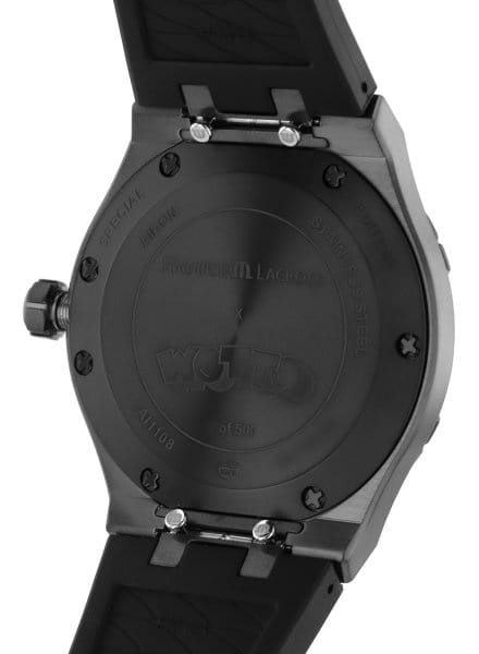 Maurice Lacroix Maurice Lacroix  Aikon Automatic Wotto Limited Edition AI1108-PVL20-090-2, aikon швейцария мужские часы на браслете каучук боковой вид