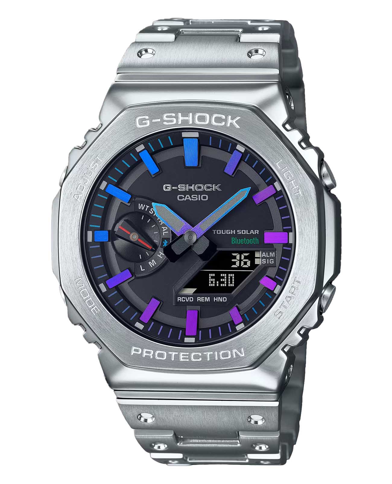 Casio GM-B2100PC-1A мужские часы застежка крупным планом