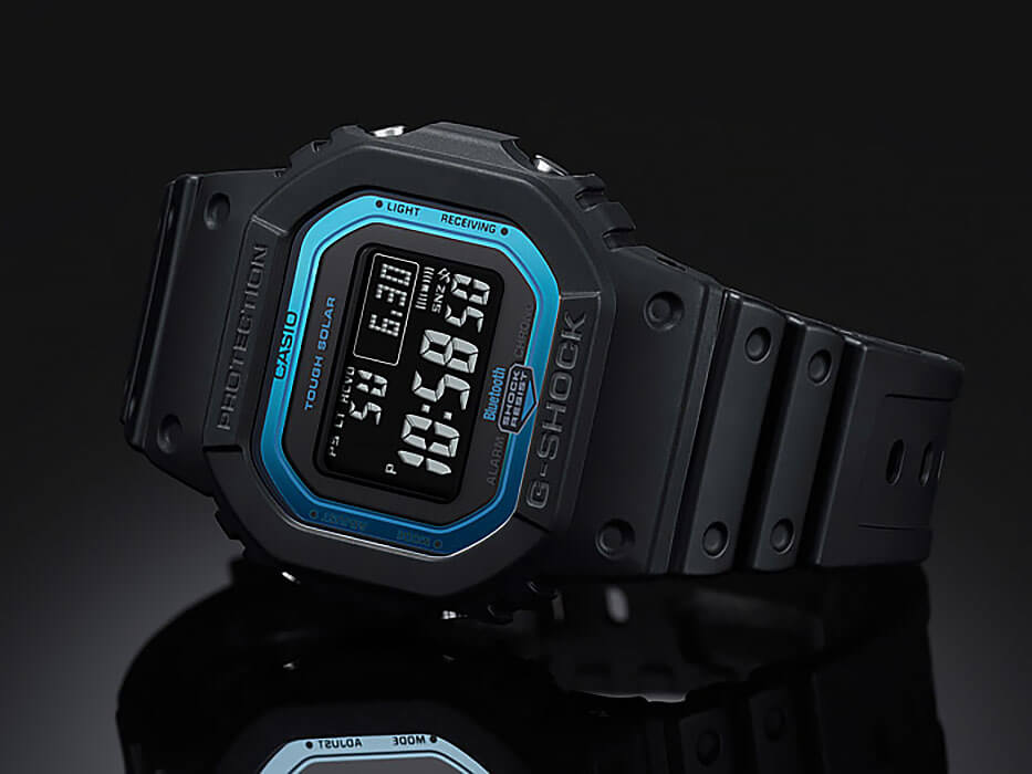Casio Casio G-Shock GW-B5600-2DR (GW-B5600-2) мужские часы синий циферблат на запястье