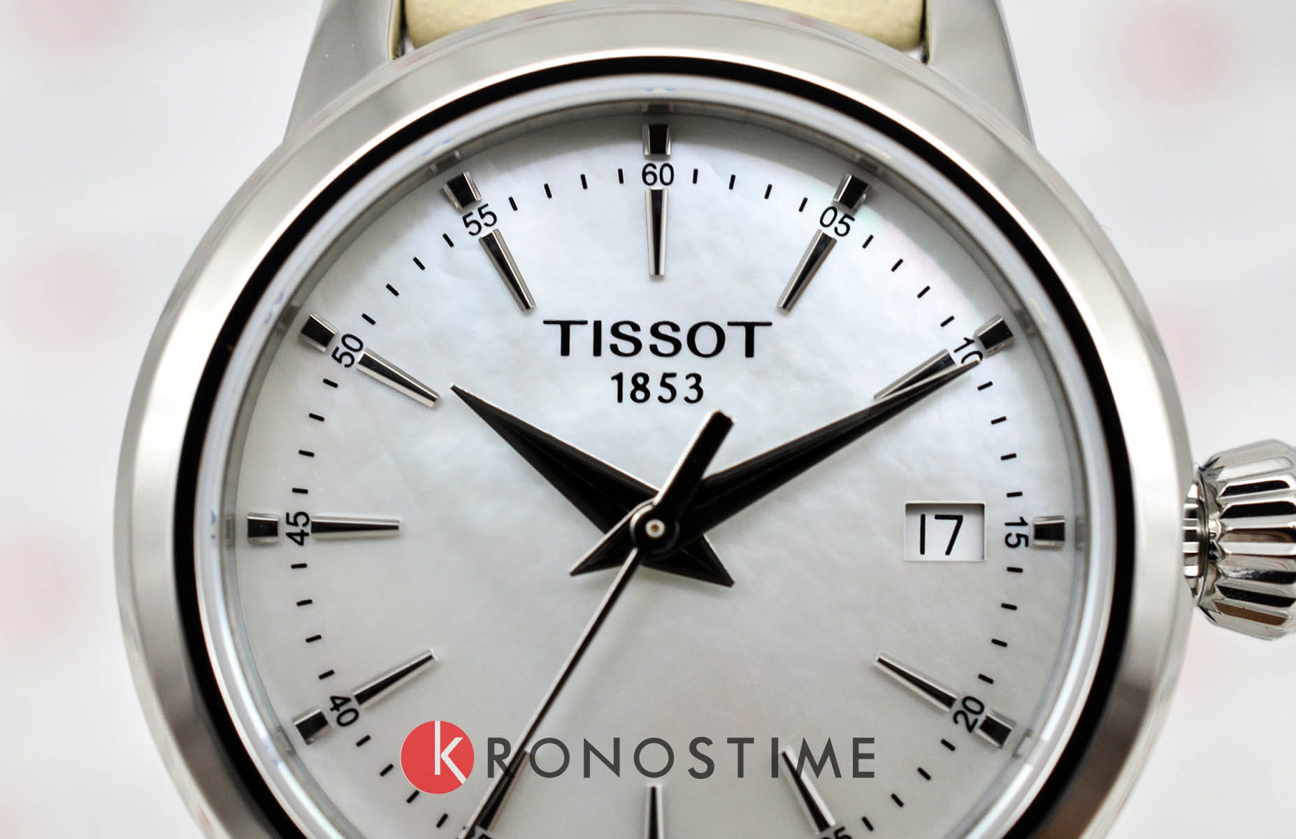 Tissot Tissot Classic Dream Lady T129.210.16.111.00 Classic Dream — детали корпуса и кожаный