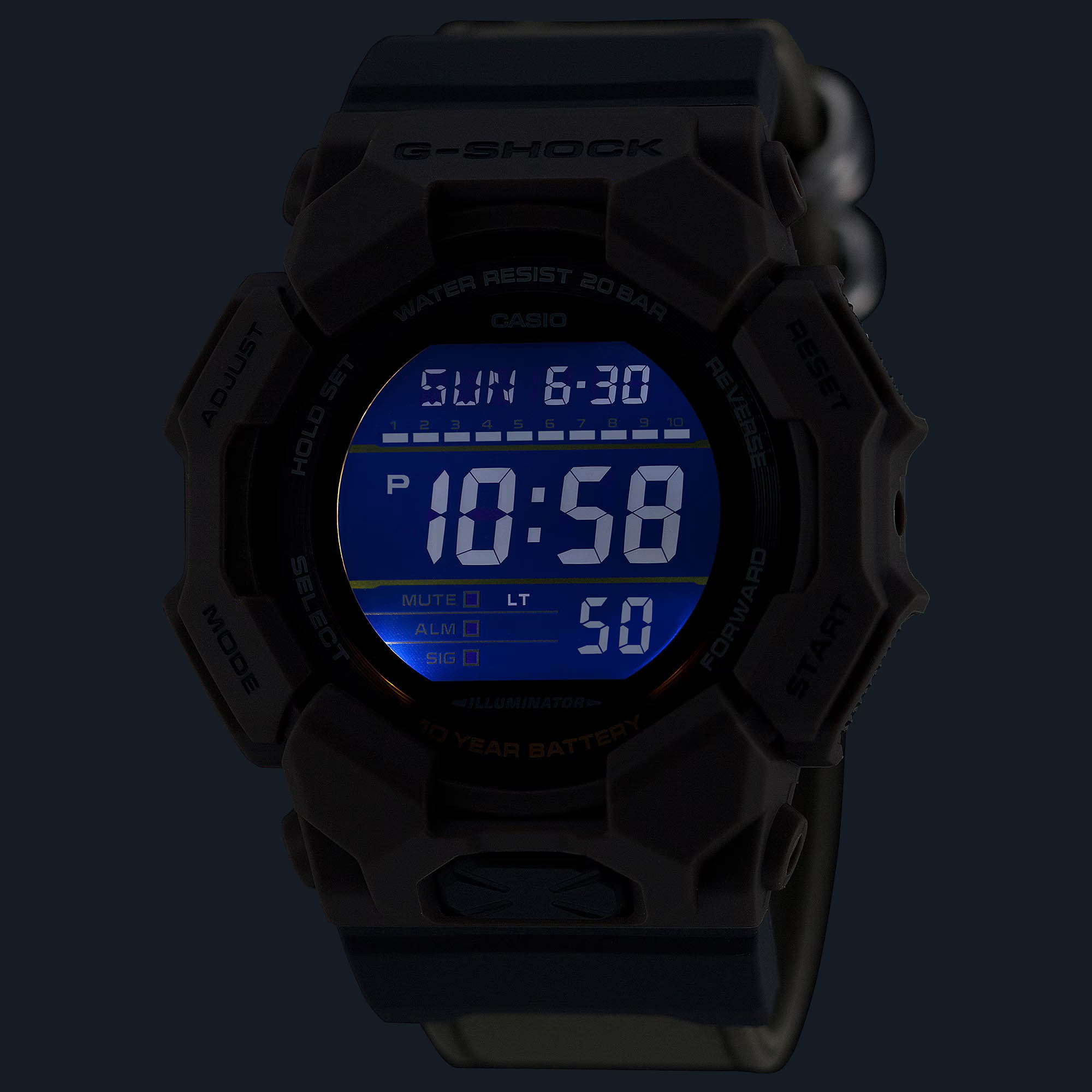 Оригинальные часы Casio Casio G-Shock GD-010CE-5 электронные калибр механизма  общий вид