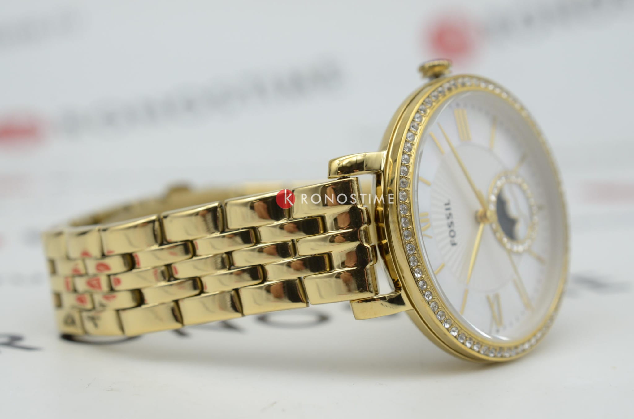 Fossil Fossil Georgia  ES5167 женские часы перламутровый циферблат на запястье