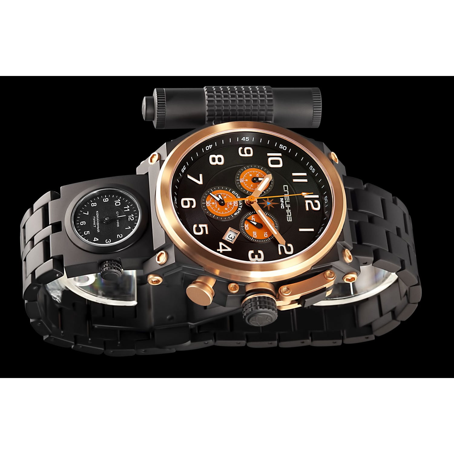 Оригинальные часы Спецназ Спецназ 5 Стихий С9153341-5130.D кварцевые калибр механизма ronda 5130.d общий вид