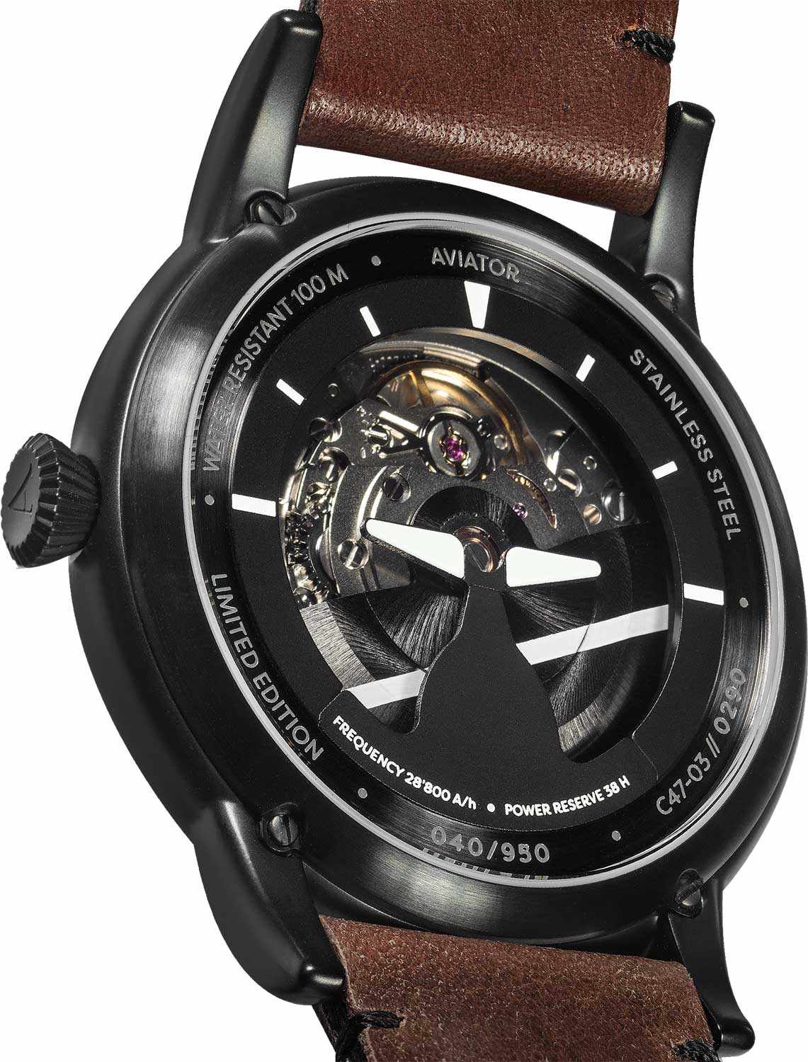 Aviator Aviator Douglas Dakota V.3.31.5.228.4 мужские часы черный циферблат на запястье