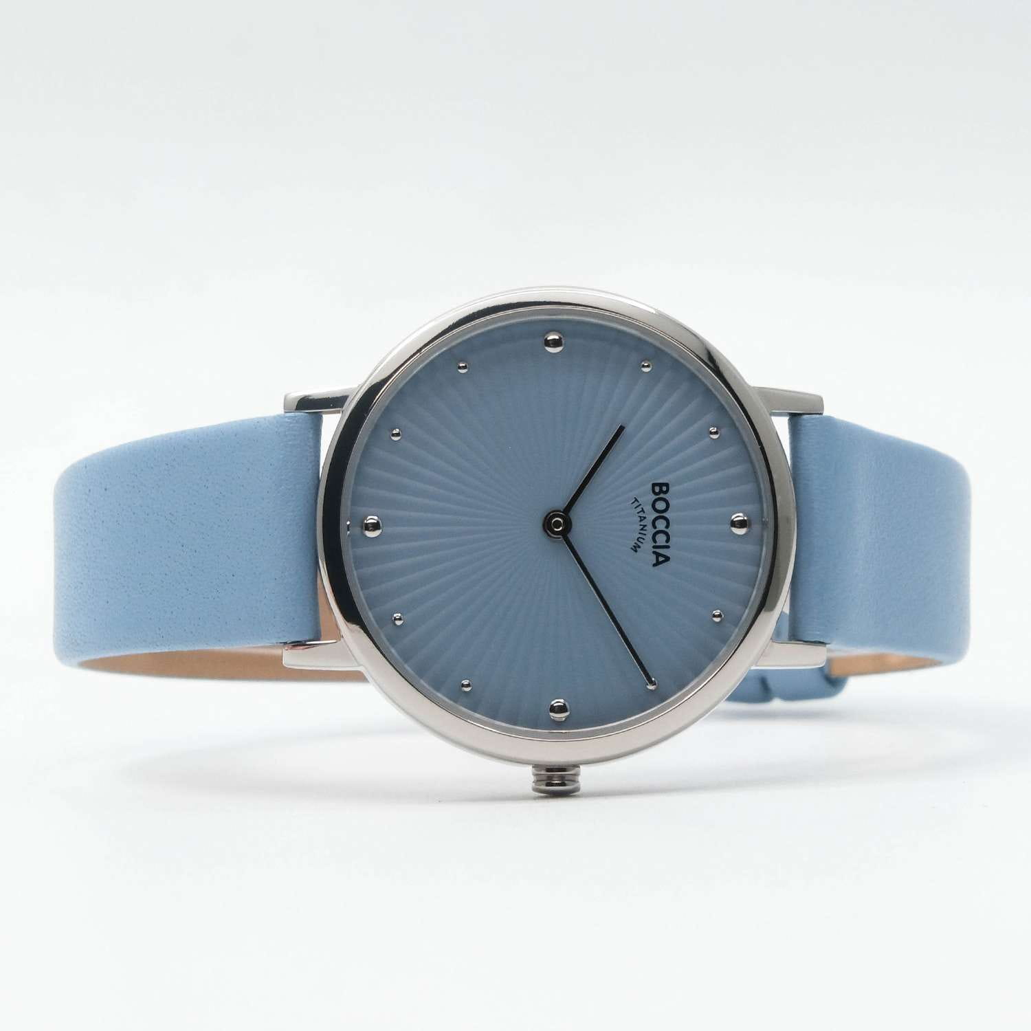 Boccia Titanium Boccia Titanium 3365-01 женские часы голубой циферблат на запястье