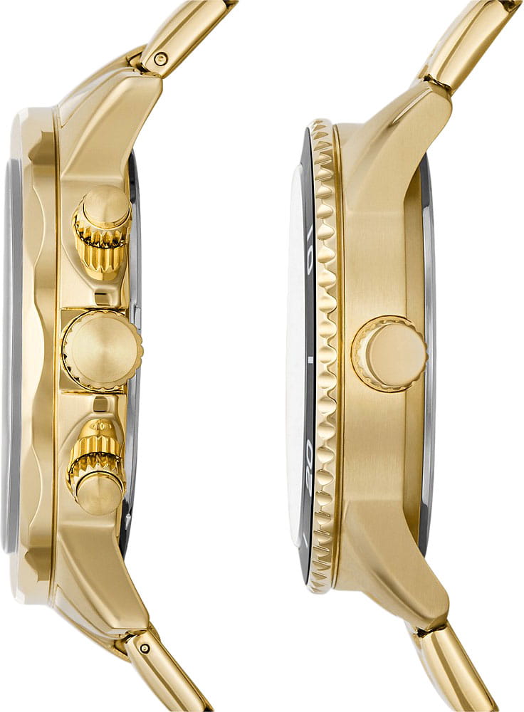 Fossil Fossil Bannon BQ2643SET,  сша  на браслете сталь c pvd покрытием боковой вид