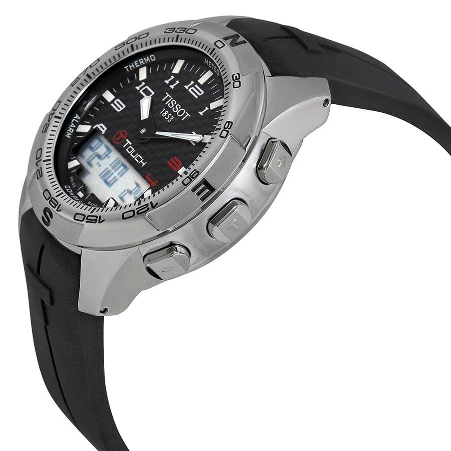 Tissot Tissot T-Touch II Titanium T047.420.47.207.00 T Touch, наручные мужские часы фото под углом