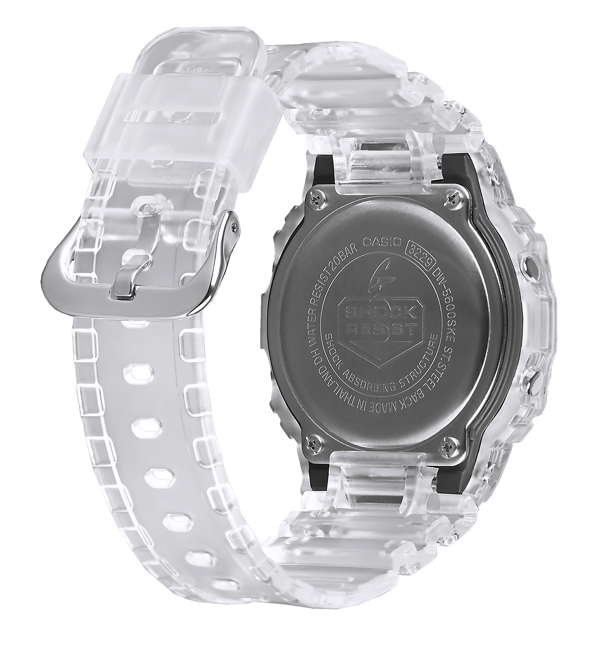Casio Casio G-Shock DW-5600SKE-7, g-shock япония мужские часы на браслете пластик боковой вид