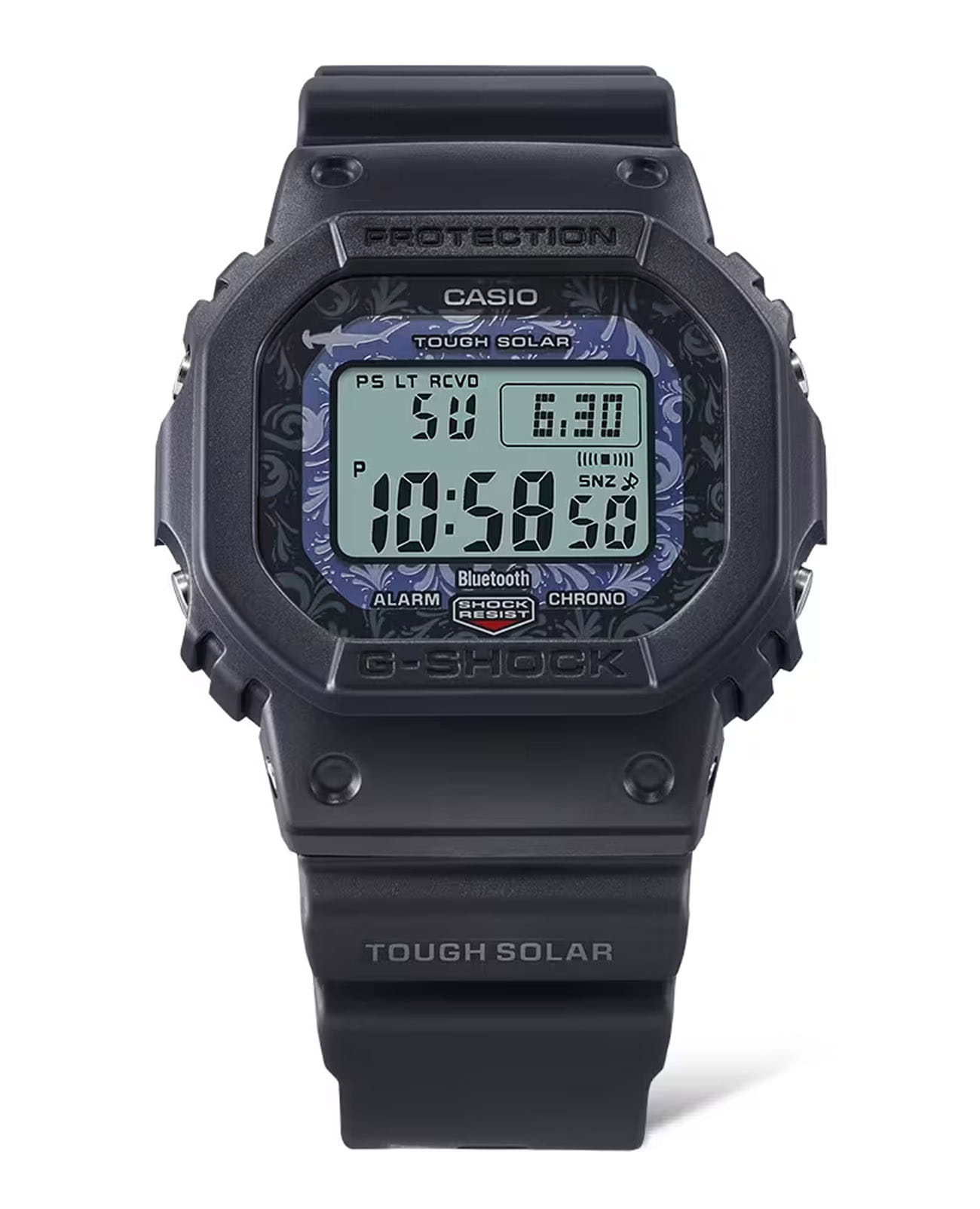 Casio Casio G-Shock GW-B5600CD-1A2, g-shock япония мужские часы на браслете пластик боковой вид