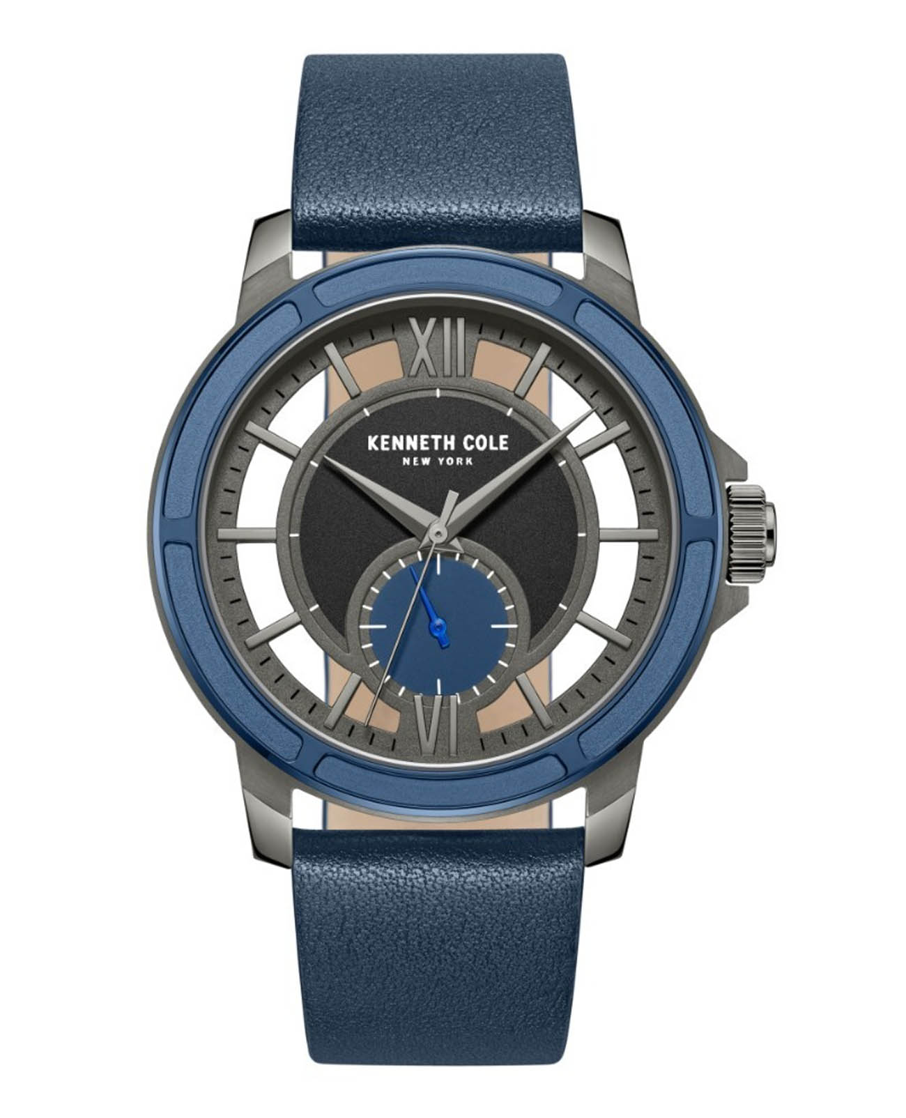 Kenneth Cole Kenneth Cole Modern Classic KCWGF0035001  KCWGF0035001 кварцевые мужские часы  циферблат, браслет кожаный — вид спереди