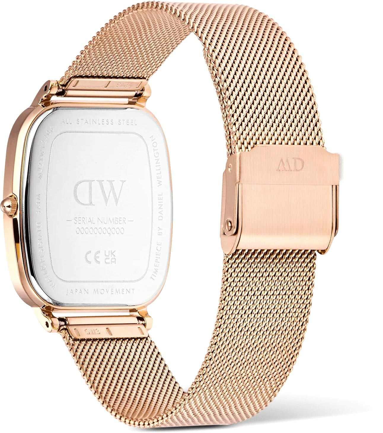 Daniel Wellington Daniel Wellington Marlon Melrose Linen DW00100817,  швеция женские часы на браслете нержавеющая сталь с pvd-покрытием боковой вид