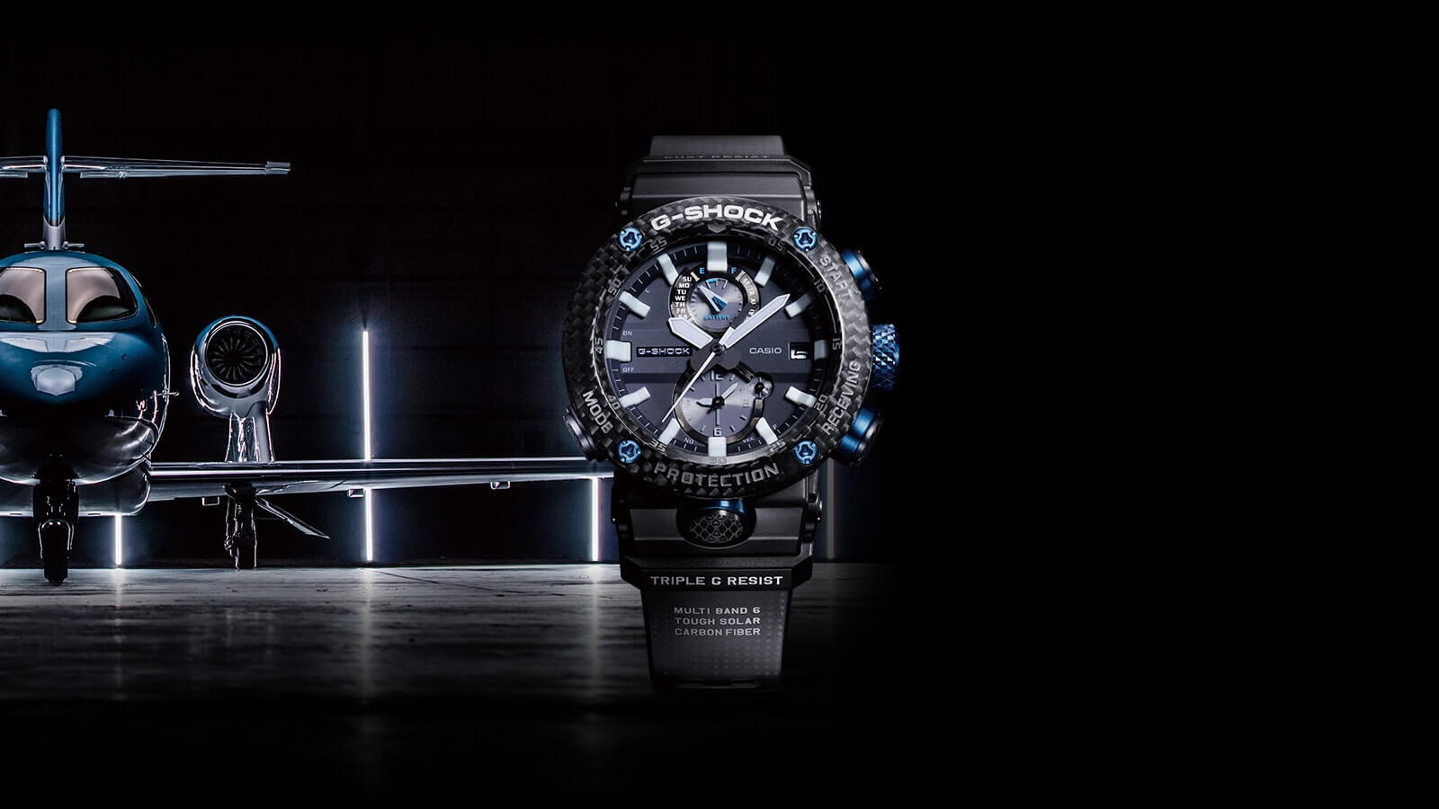 Casio Casio G-Shock GWR-B1000-1A1 лимитированной серии, наручные мужские часы фото под углом