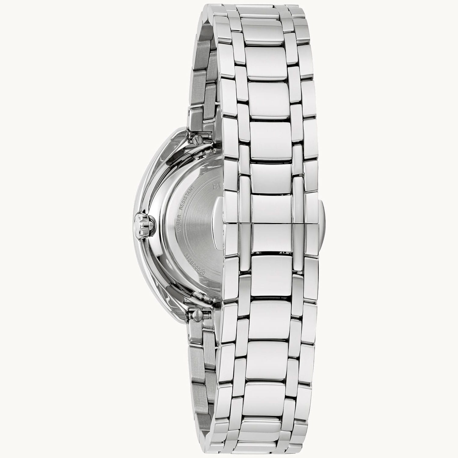Bulova Bulova Duality 96X160,  сша женские часы на браслете нержавеющая сталь боковой вид