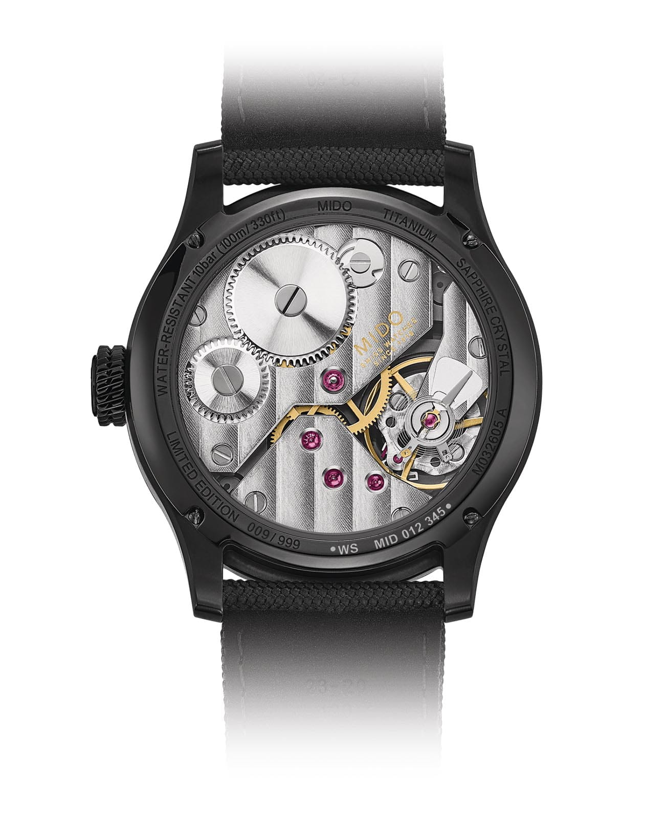 Mido Mido Multifort Mechanical Skeleton M032.605.47.410.00 , наручные мужские часы фото под углом